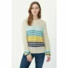 Mantaray Placement Stripe Slub Jumper For Female