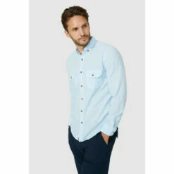 Mantaray Slub Textured Long Sleeve Shirt For Male -Cheap Mantaray Store unnamed file 843