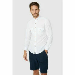 Mantaray Slub Textured Long Sleeve Shirt For Male -Cheap Mantaray Store unnamed file 845