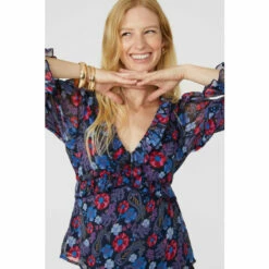 Mantaray Floral Printed Chiffon Top For Female -Cheap Mantaray Store unnamed file 888