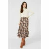 Mantaray Floral Print Ruffle Skirt For Female
