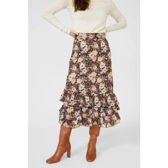 Mantaray Floral Print Ruffle Skirt For Female 2 Mantaray Floral Print Ruffle Skirt For Female - Image 2