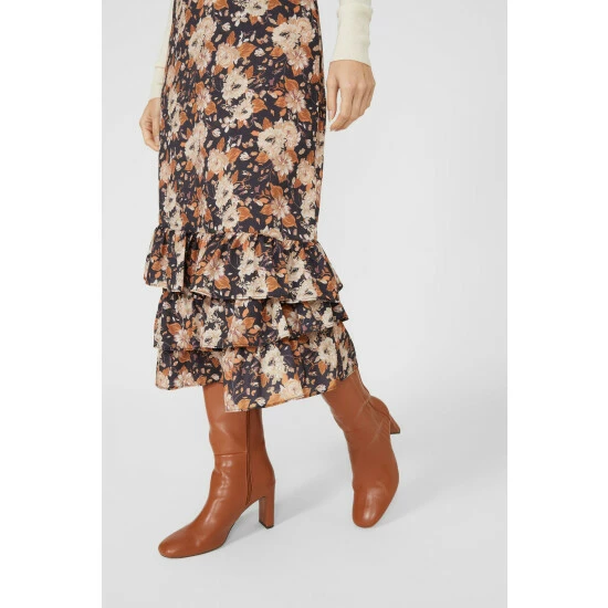 Mantaray Floral Print Ruffle Skirt For Female 3 Mantaray Floral Print Ruffle Skirt For Female - Image 3