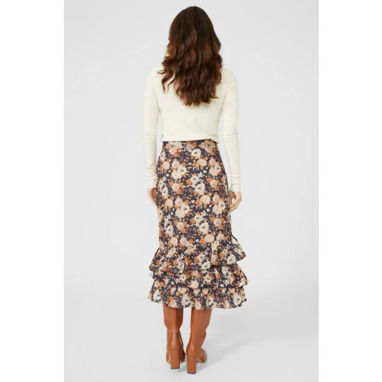 Mantaray Floral Print Ruffle Skirt For Female 4 Mantaray Floral Print Ruffle Skirt For Female - Image 4