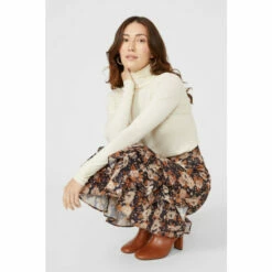 Mantaray Floral Print Ruffle Skirt For Female 11 Mantaray Floral Print Ruffle Skirt For Female -Cheap Mantaray Store unnamed file 93