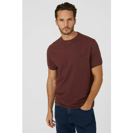 Mantaray Slub Crew Neck T-shirt With Dorito For Male 7 Mantaray Slub Crew Neck T-shirt With Dorito For Male - Image 7