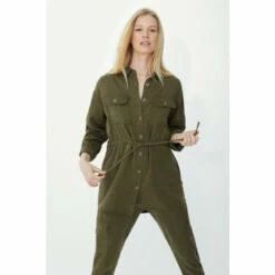 Mantaray Tencel Shirt With Tie Waist For Female