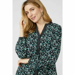 Mantaray Notch Neck Spot & Floral Print Blouse For Female -Cheap Mantaray Store unnamed file 958