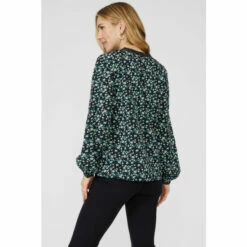Mantaray Notch Neck Spot & Floral Print Blouse For Female -Cheap Mantaray Store unnamed file 959