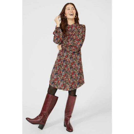 Mantaray Floral Printed Tunic Dress For Female 2 Mantaray Floral Printed Tunic Dress For Female - Image 2